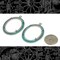 30mm x 40mm Verdigris Finished Brass Twisted Rope Cameo Frames with Prongs - Set of Two - V-F25